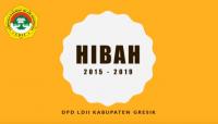 Dana Hibah yang diterima oleh DPD LDII Kab. Gresik Tahun 2015 - 2019